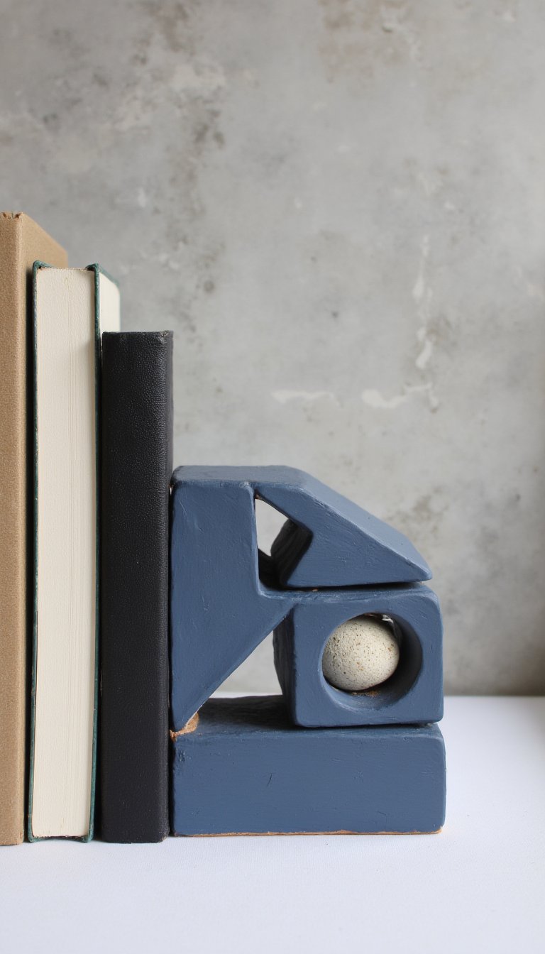 11. Modern Geometric Bookends