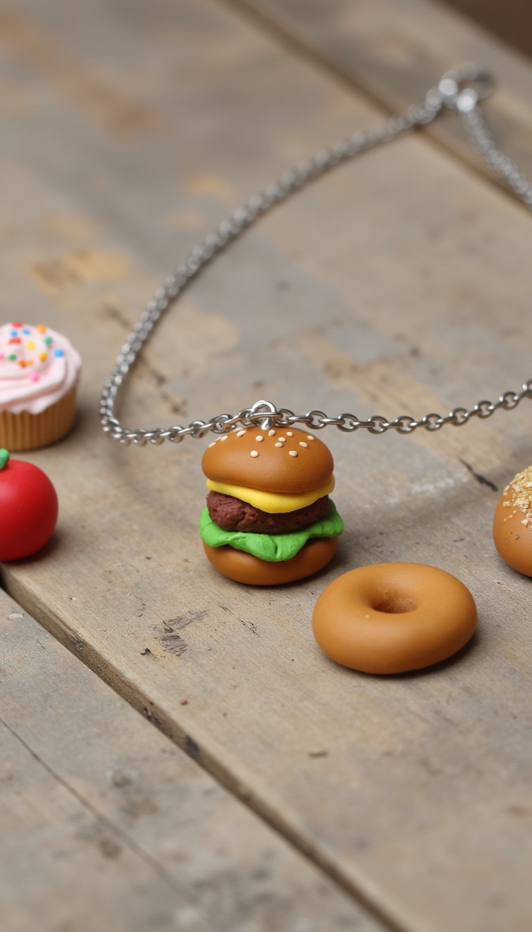 14. Miniature Food Charms for a Bracelet