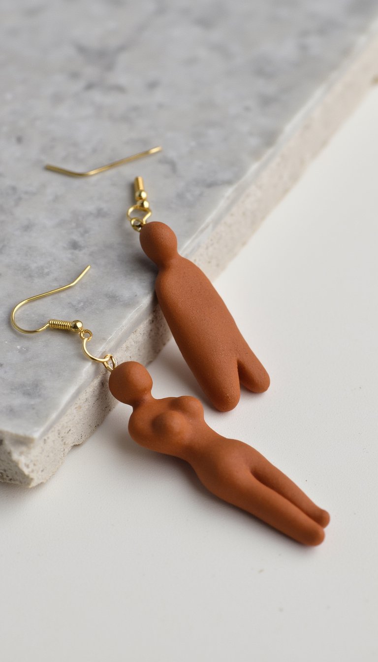 5. Dangling Figure Earrings