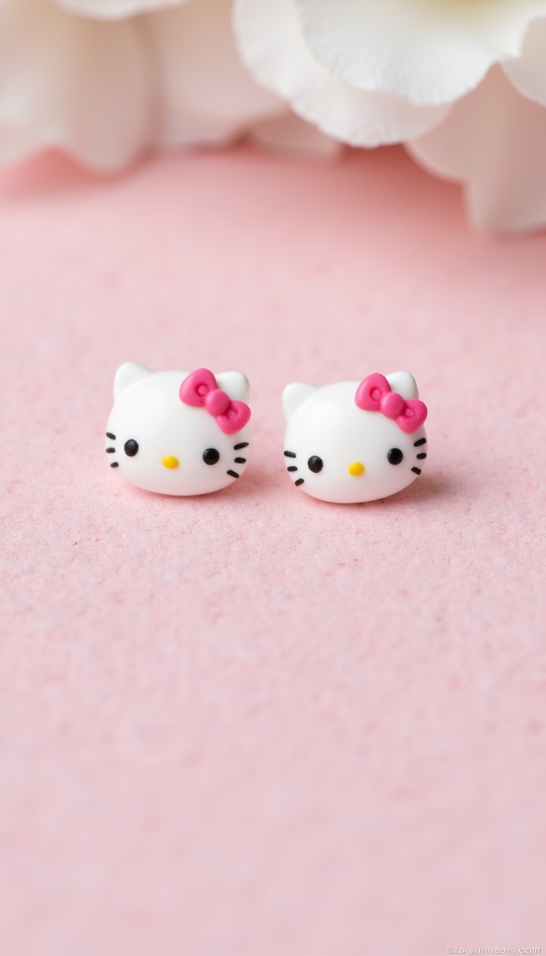 11. Hello Kitty Stud Earrings