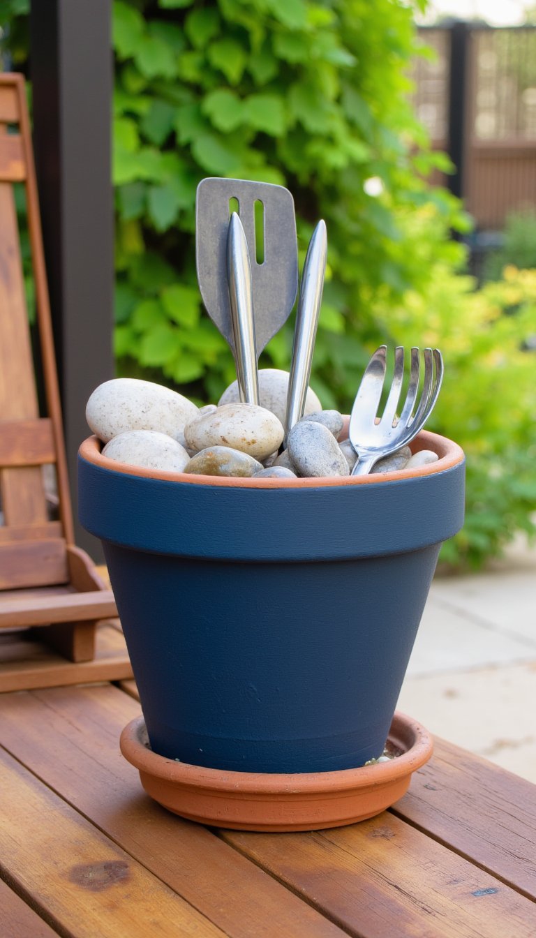 7. A Practical and Pretty Utensil Caddy