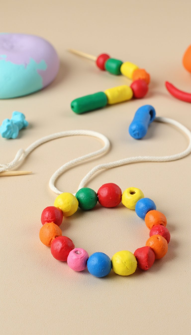 2. Clay Bead Necklaces