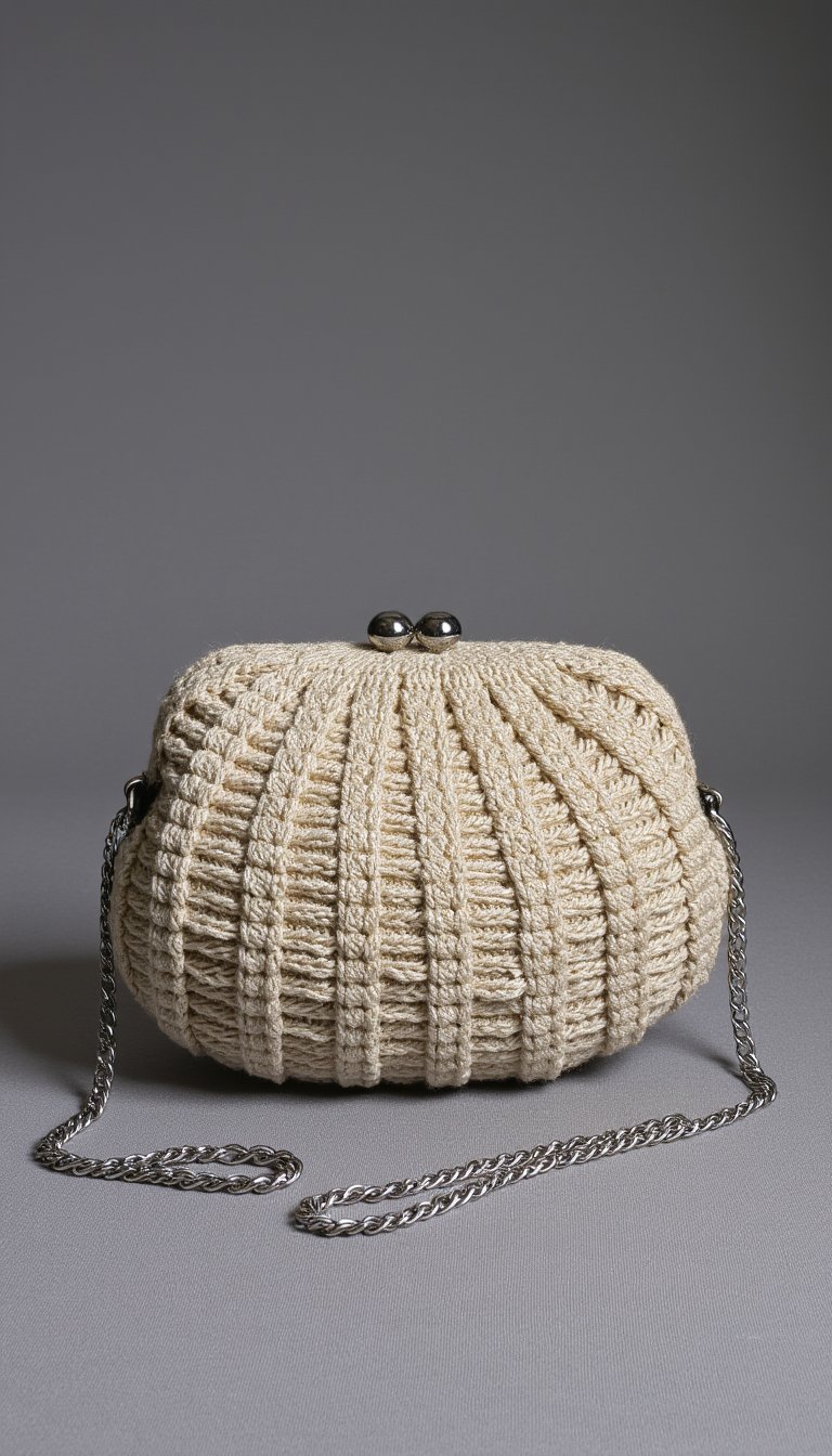 5. Elegant Woven-Look Clutch