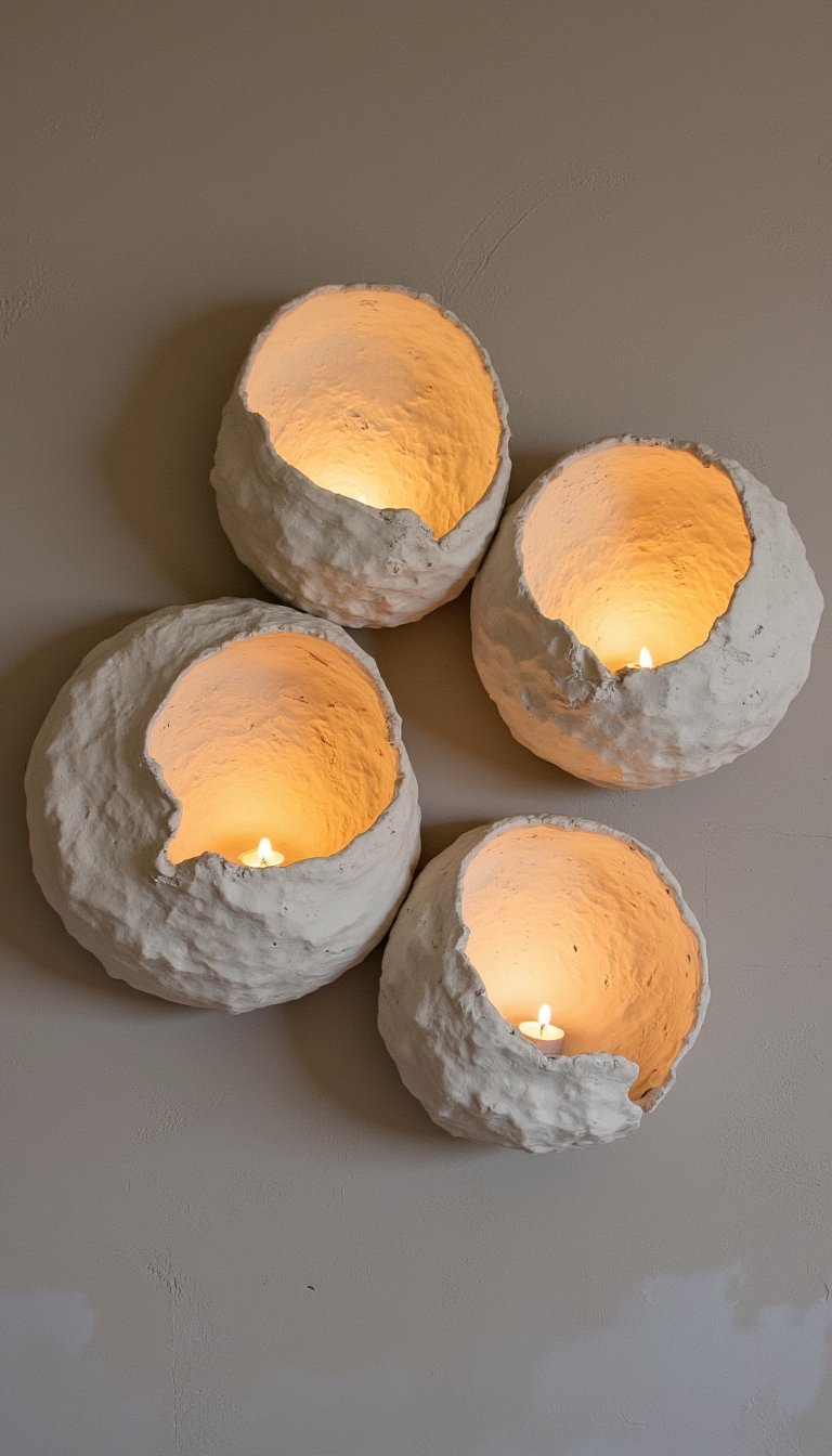 9. Decorative Wall Sconces (For Electric Tea Lights)