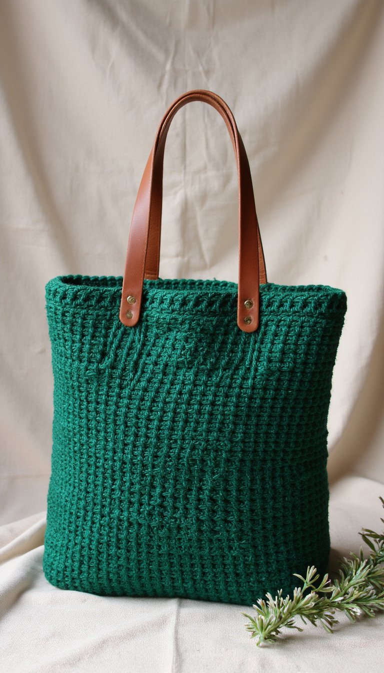 21. A Timeless Tote Bag with Leather Handles
