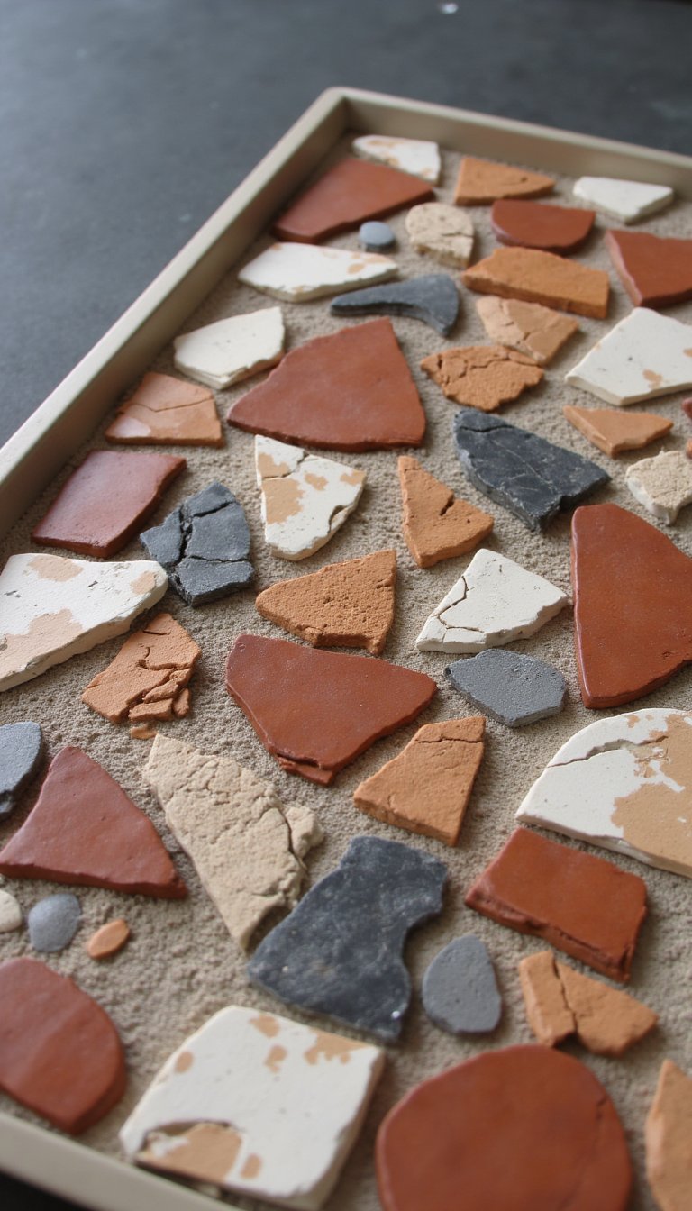 2. Rustic Mosaic Tiles & Pieces