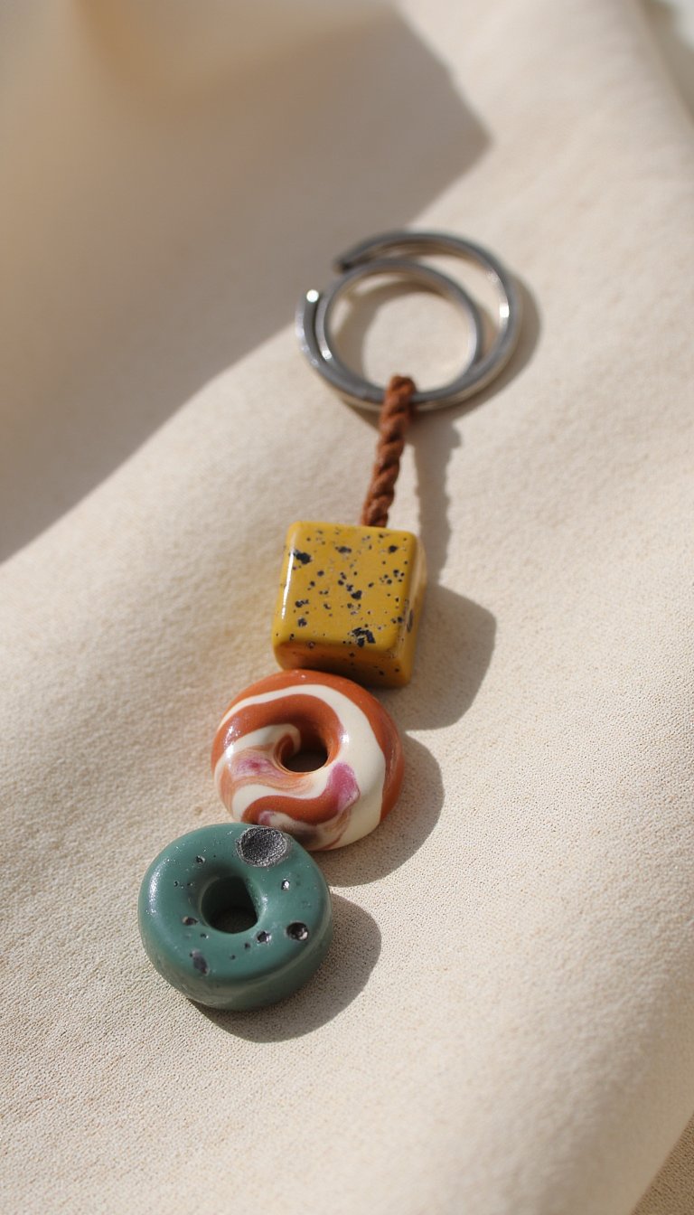 16. Chunky Bead Keychain