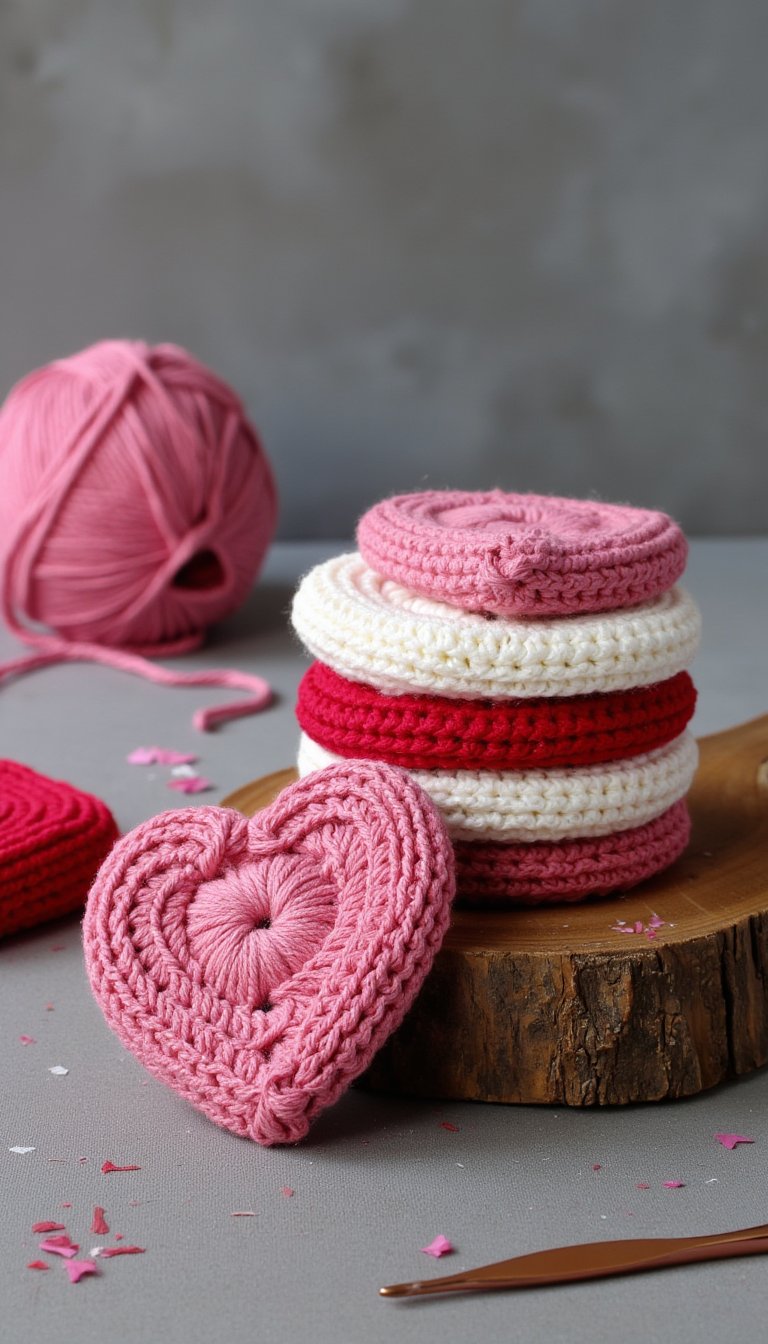 1. The Classic Heart Coaster Set