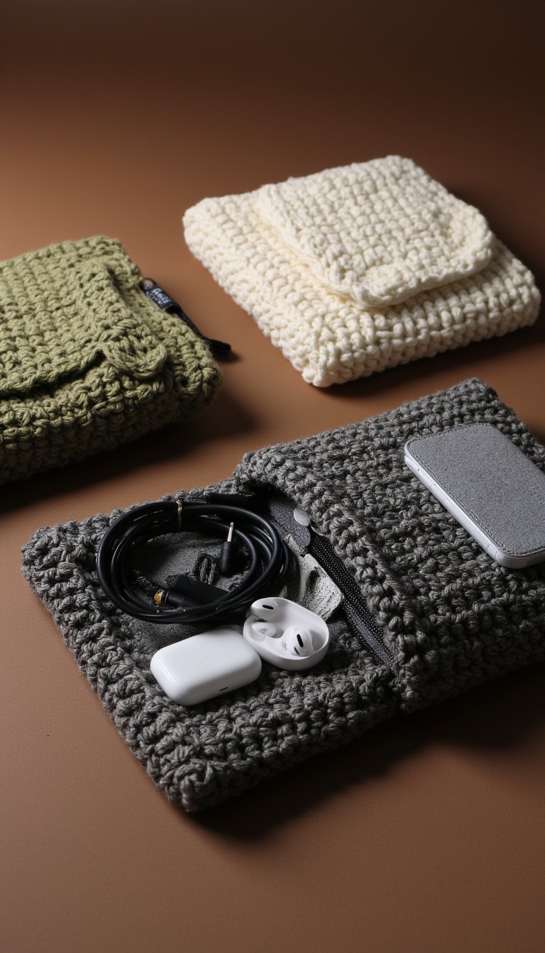 11. The Moss Stitch Tech Pouch