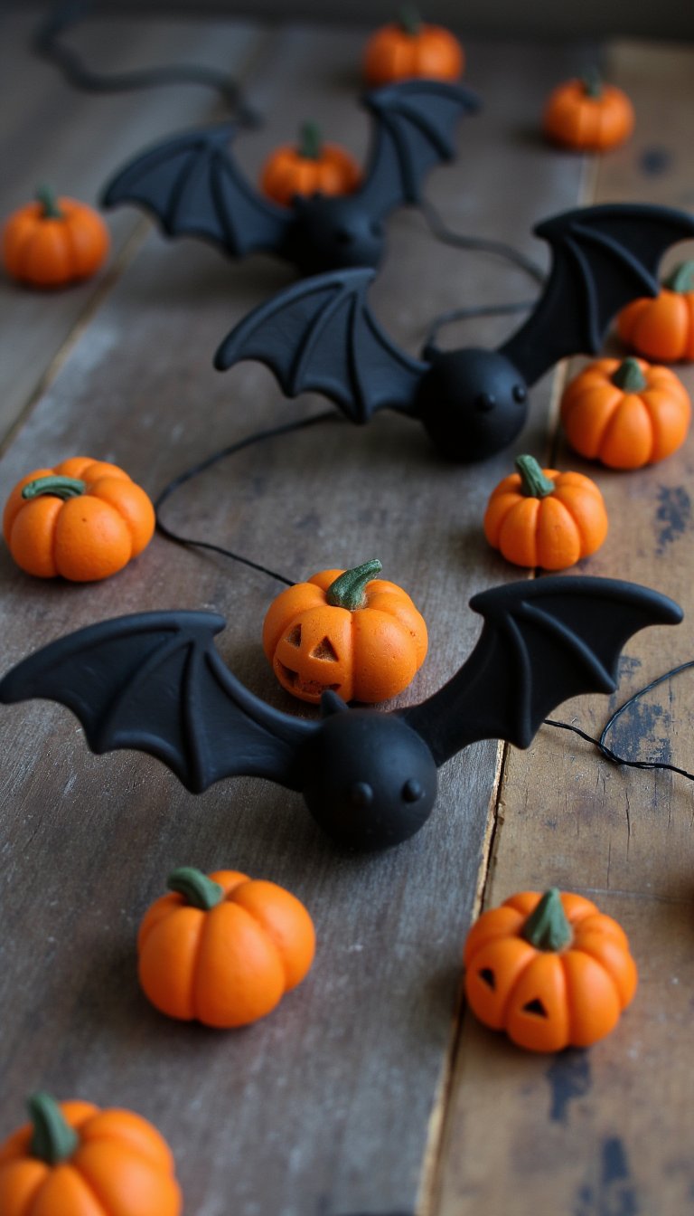 3. Bat-tastic Garland Pieces