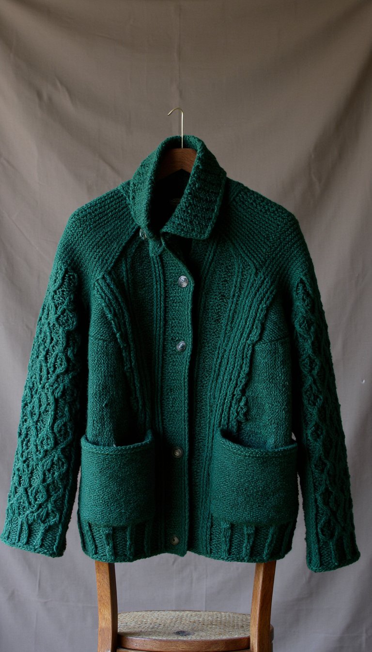3. A Wearable Forest Cardigan