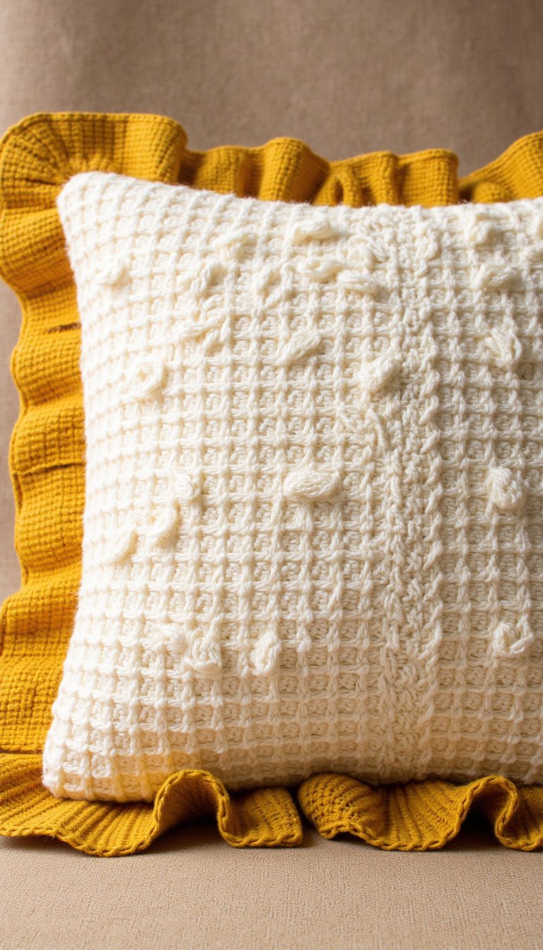 14. A Ruffled Edge Throw Pillow Cover