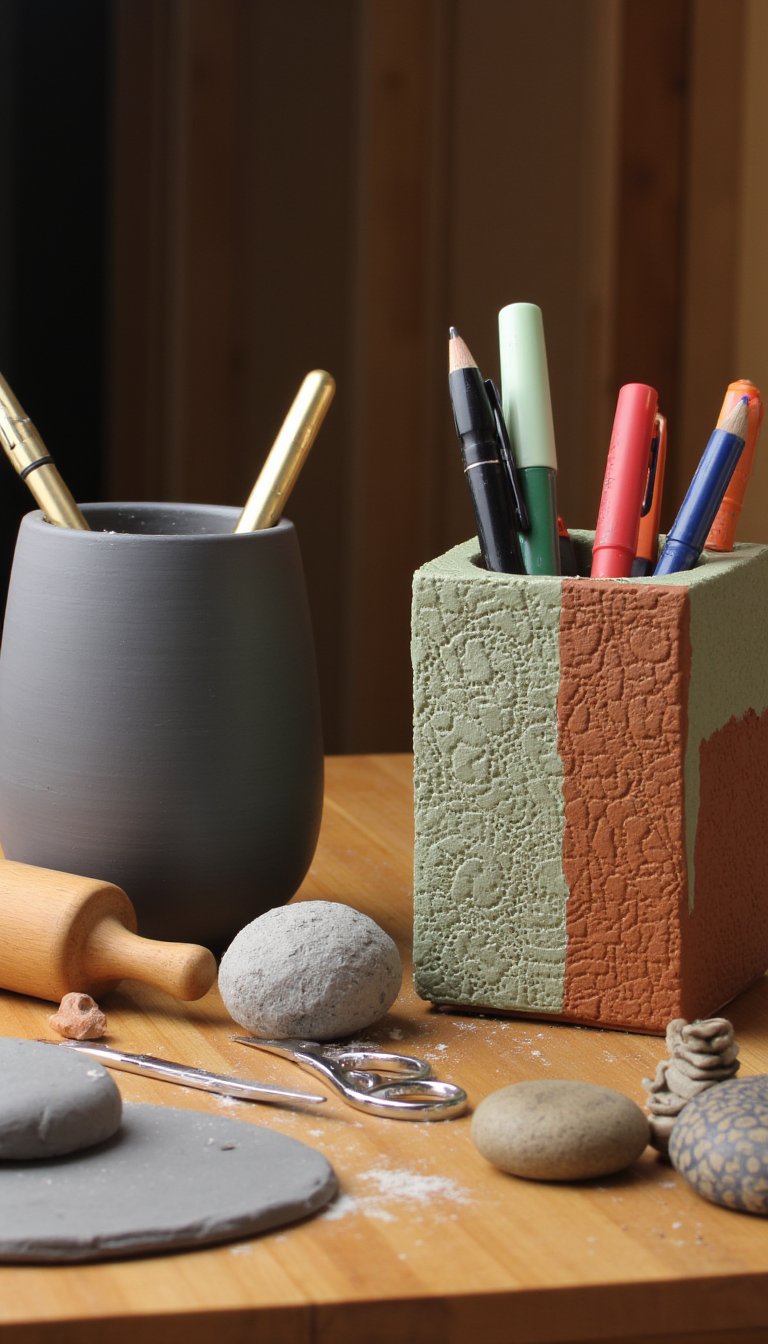 17. Coordinating Clay Pen Holders
