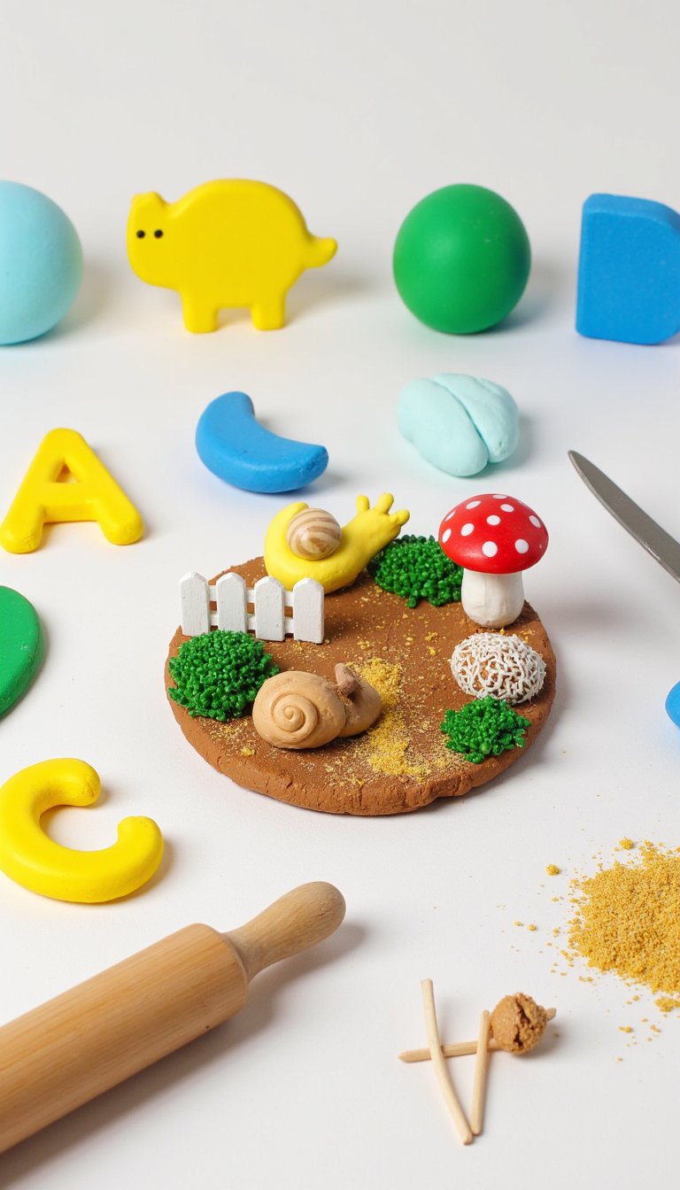 27. Clay Letter Magnets