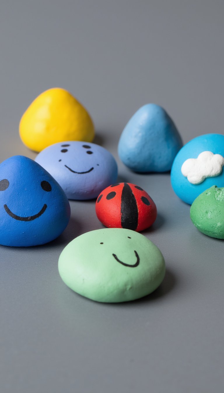 3. Whimsical “Rock” Magnets for the Fridge