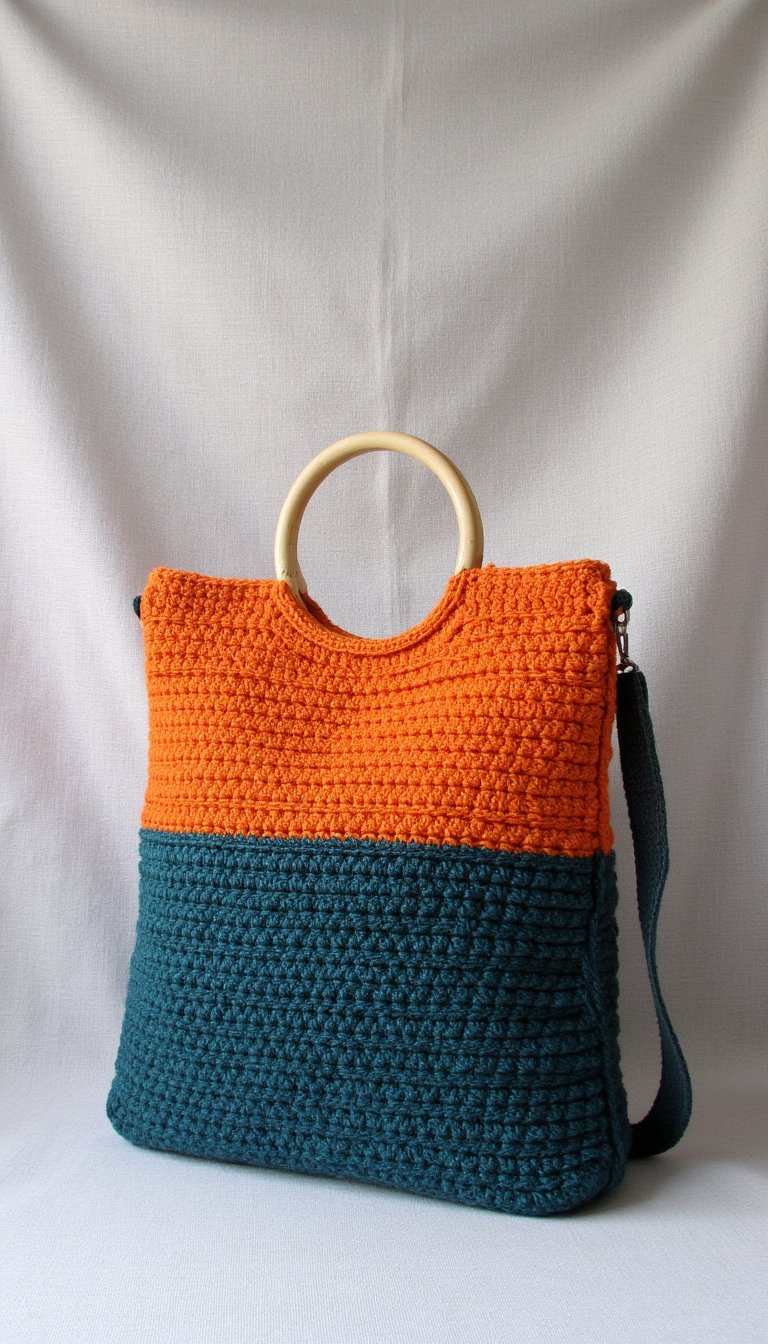 8. Bold Colorblock Shoulder Bag