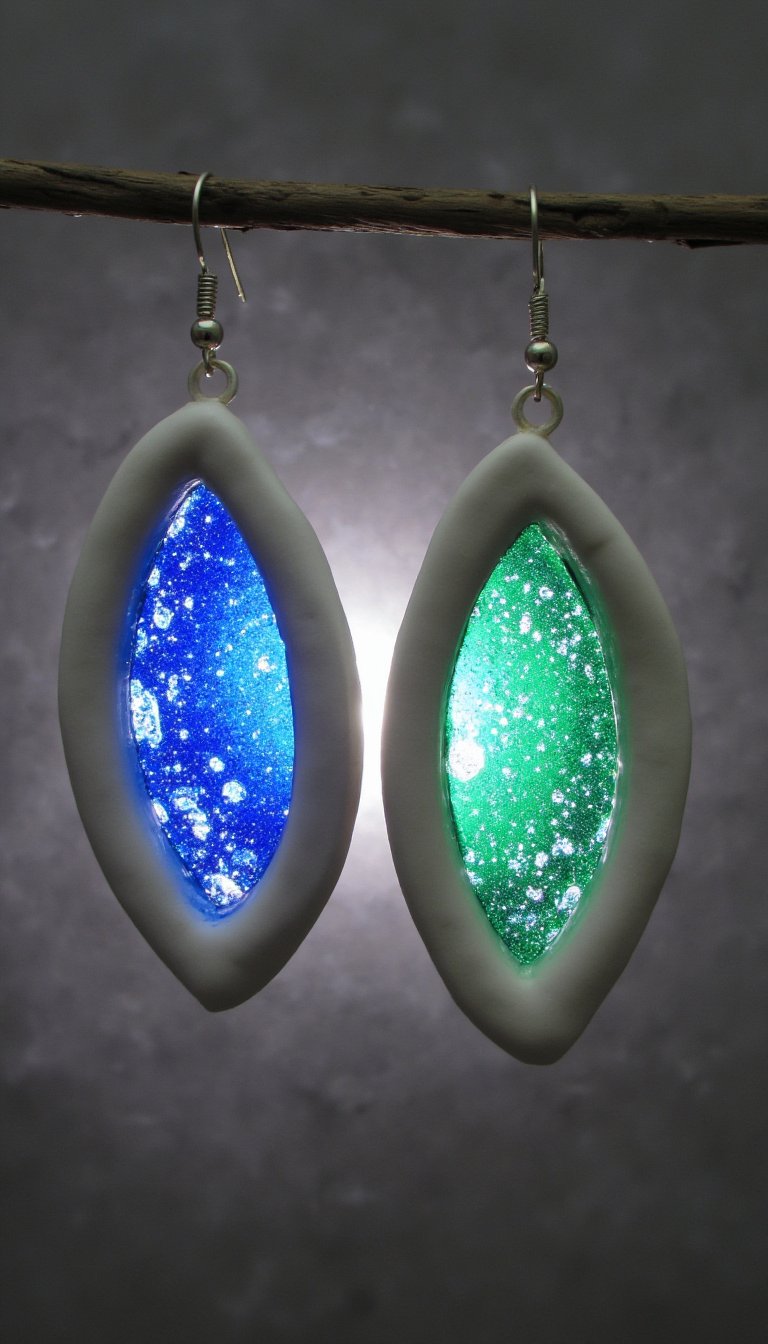 15. Dangling "Stained Glass" Windows