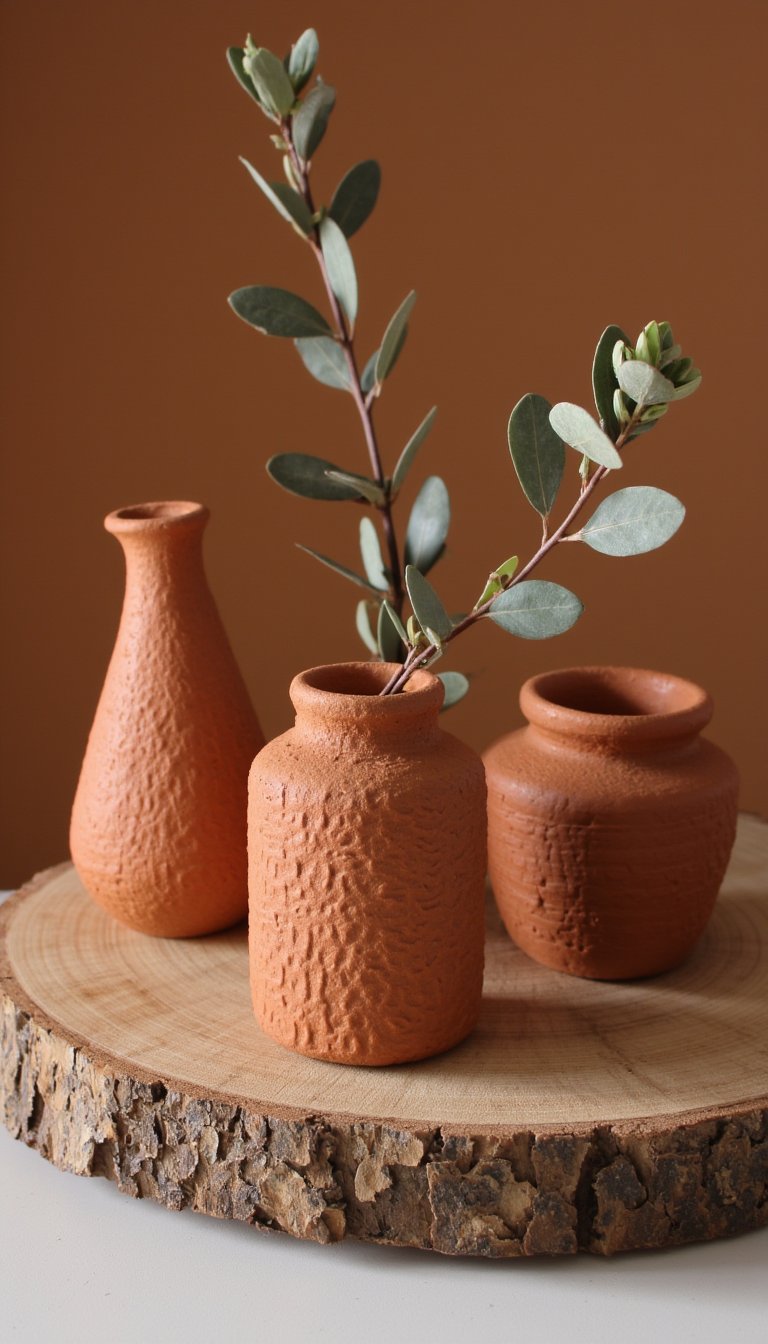 10. Organic, Textured Bud Vases