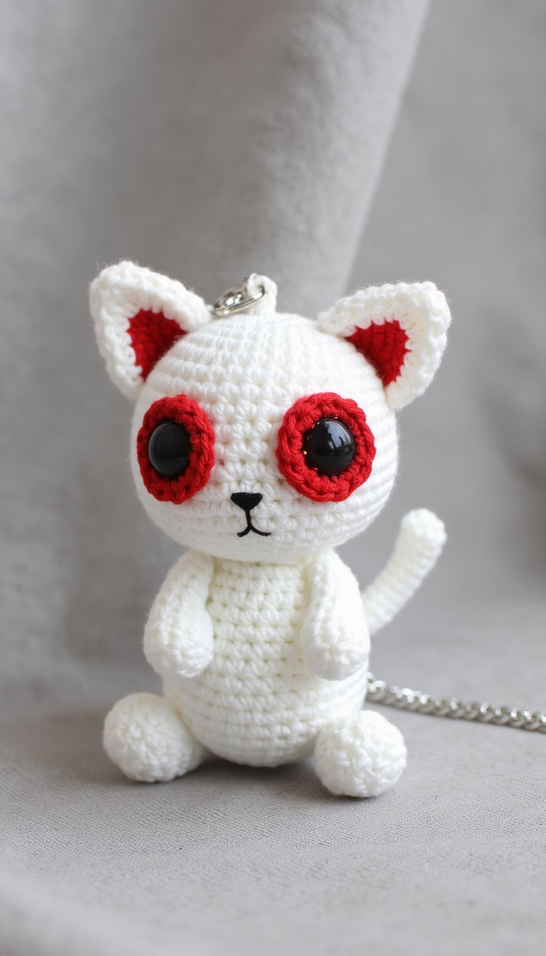 13. Kyubey Keychain (Handle With Care)