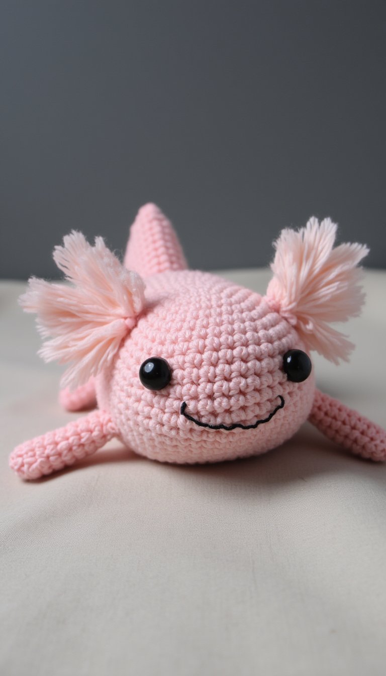 8. An Axolotl with Fluffy Gills