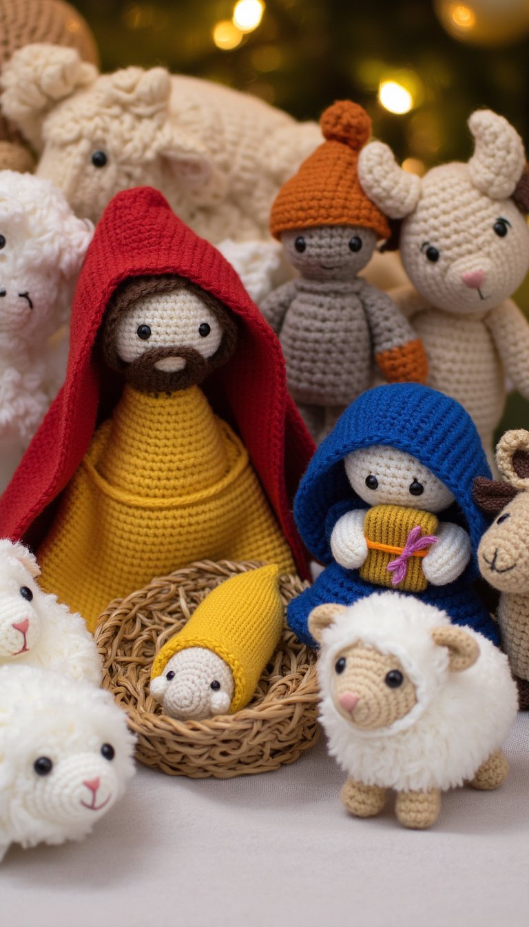 7. Amigurumi Nativity Set