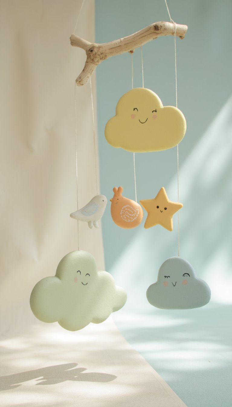 20. Dreamy Clay Mobile