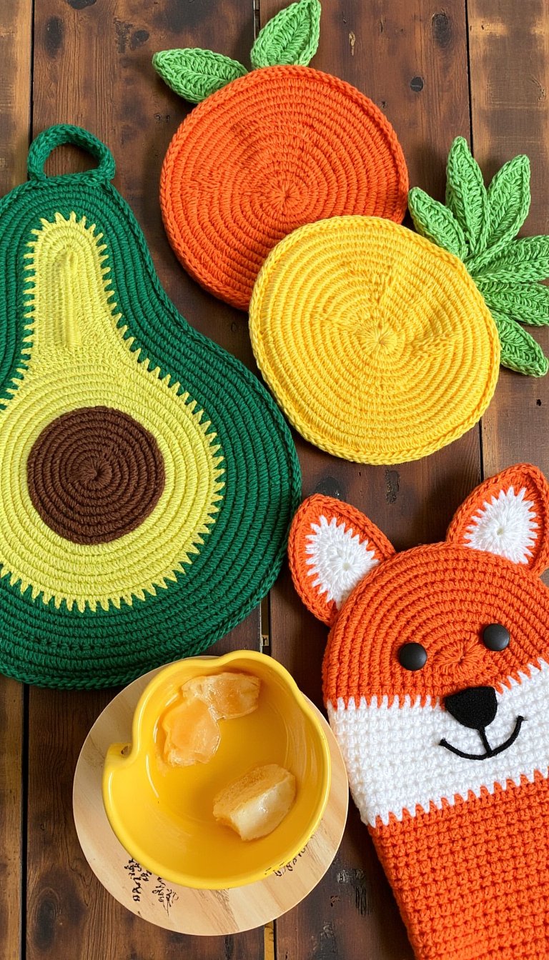 14. Funky Pot Holders & Oven Mitts