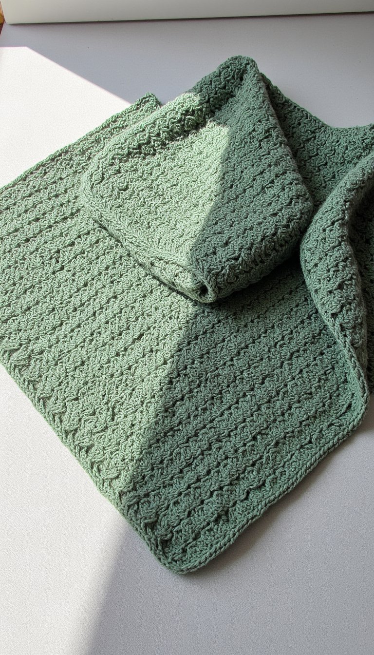 11. The Sophisticated Moss Stitch Blanket