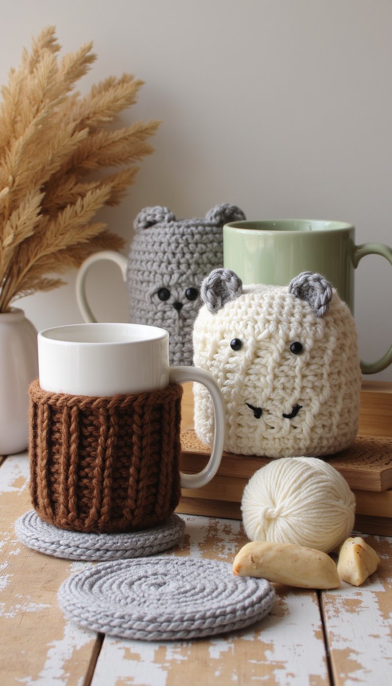 2. Cozy Coffee Cup Cozies
