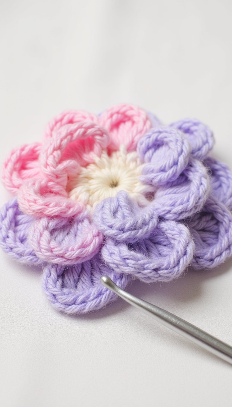 15. Watercolor Ombré Flower