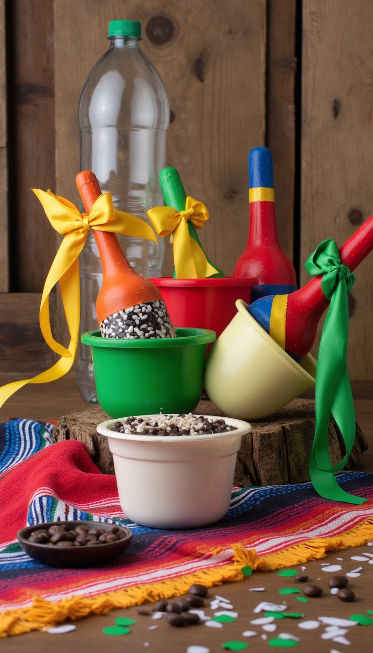4. Maracas from Upcycled Containers