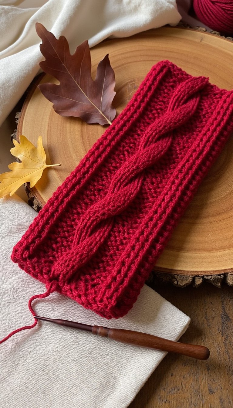 11. Simple Cable Headband or Ear Warmer