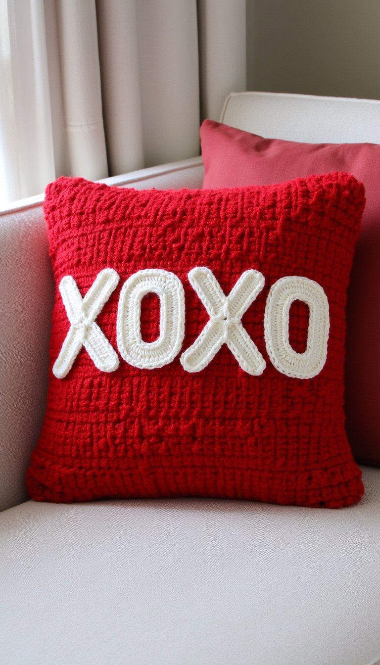 3. A Snuggly "XOXO" Pillow Cover
