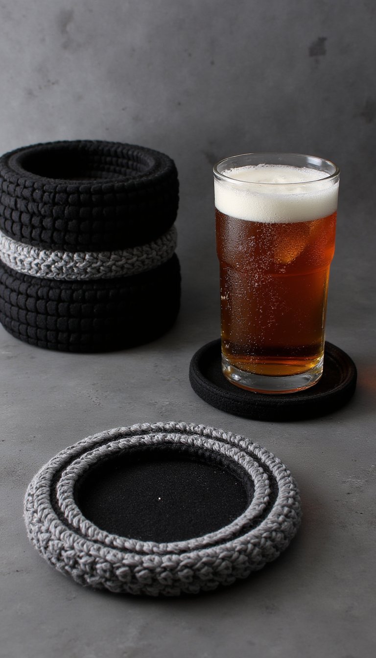 5. Racing Tire Coasters