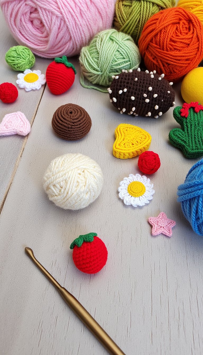 3. Adorable Amigurumi Accents & Food