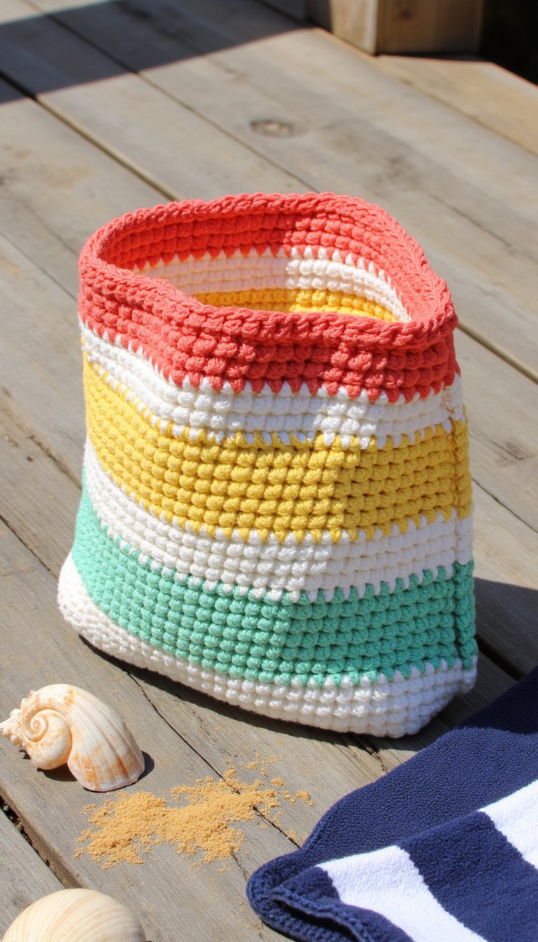 2. The Simple Striped Beach Tote