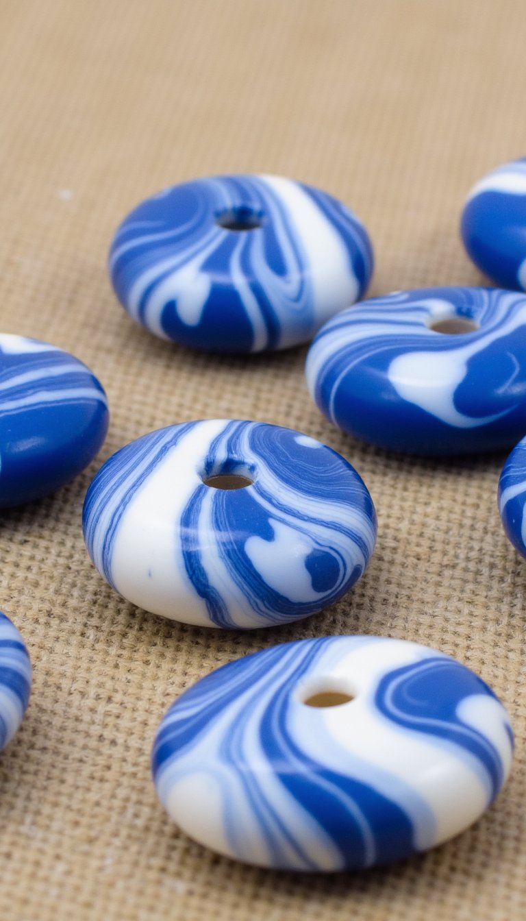 20. Marbled Clay Beads