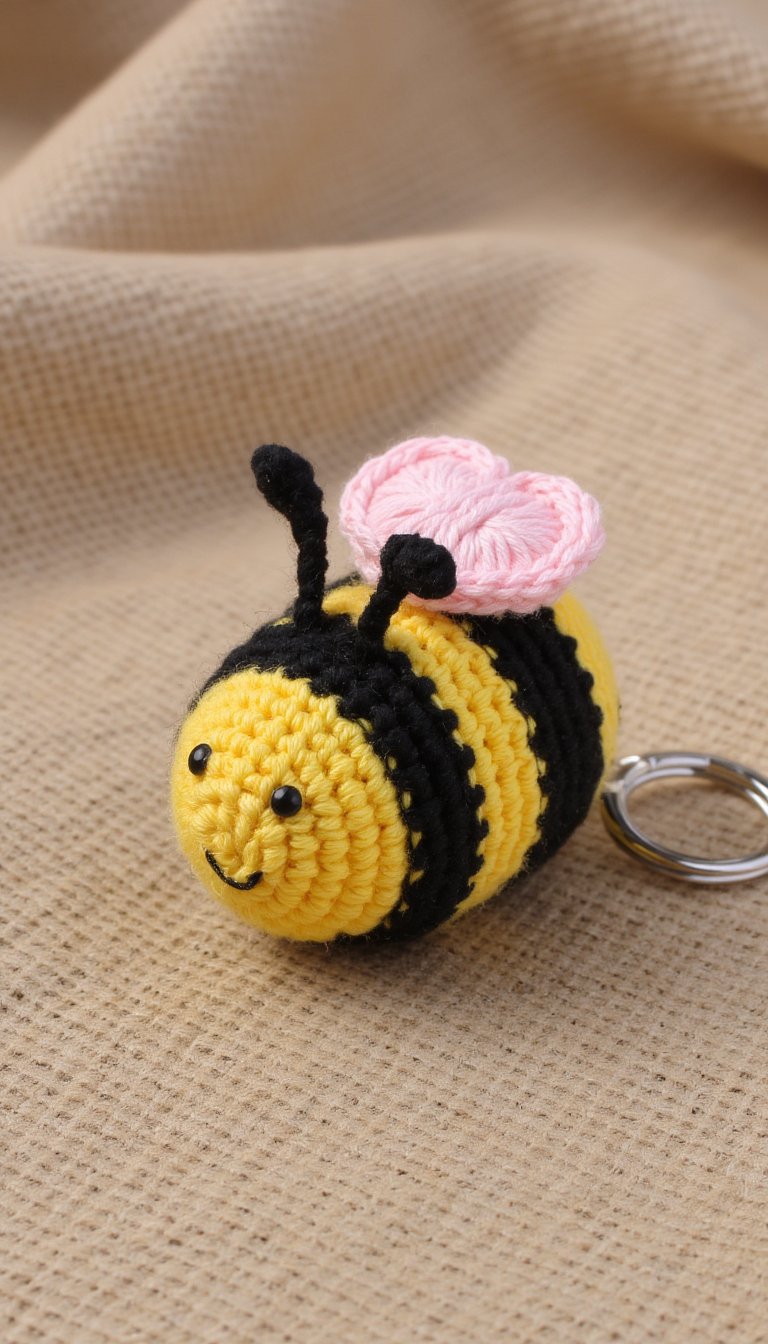 5. Love Bug (Bee) Keychain