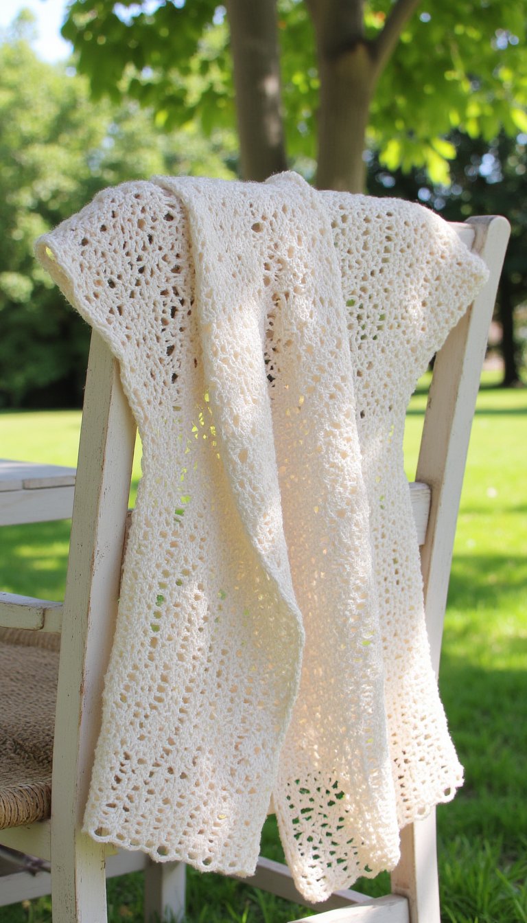 6. Lightweight Crochet Cardigan