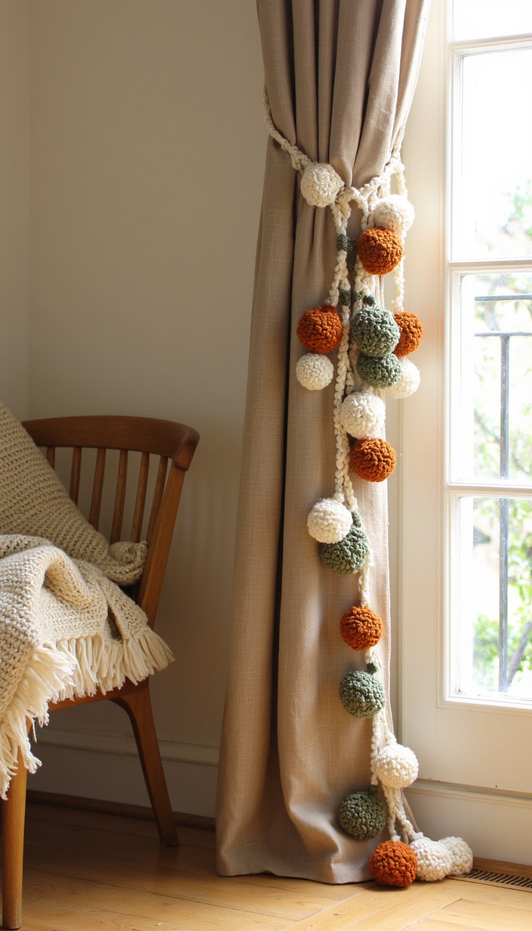 11. Statement Pom-Pom or Tassel Trim Curtains