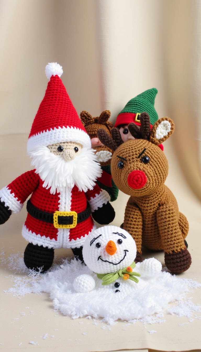 9. Amigurumi Holiday Character Set