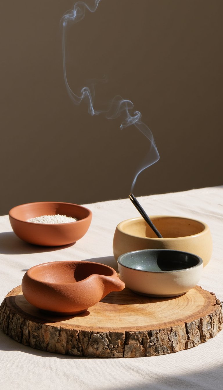 16. Zen Clay Incense Holders