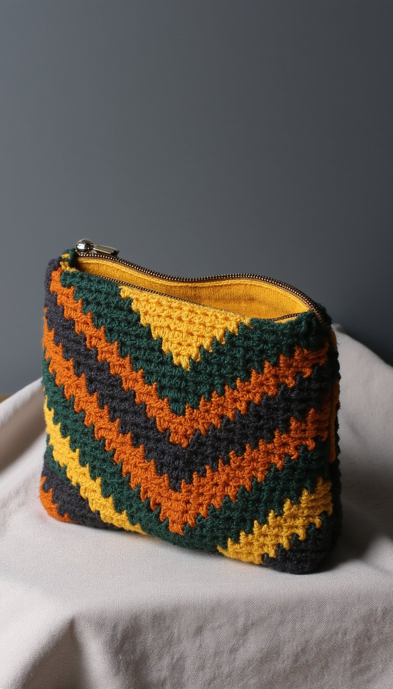 14. The Tapestry Crochet Colorwork Pouch
