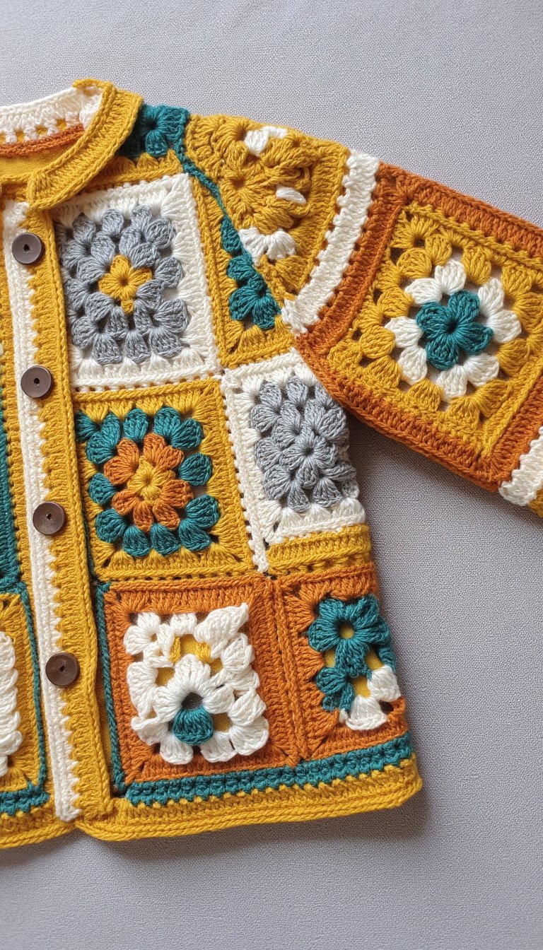 1. The Timeless Granny Square Cardigan