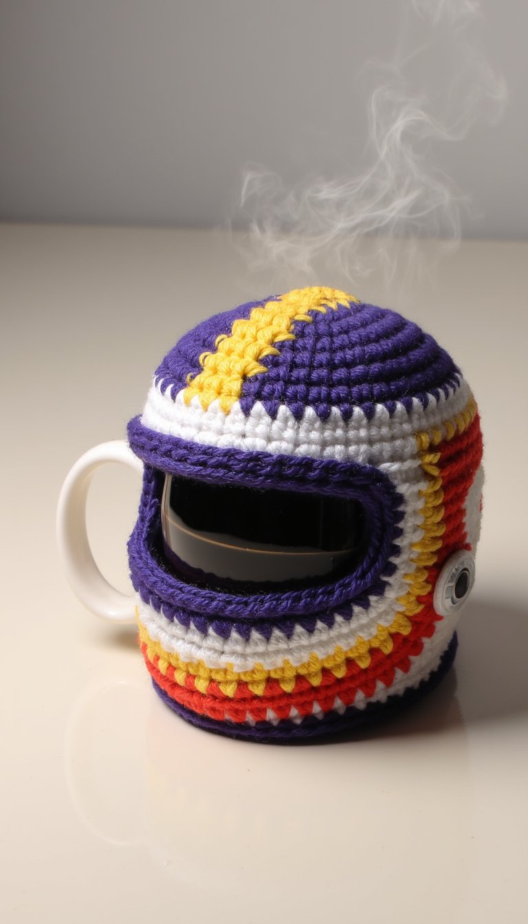 5. Driver Helmet Cozy (for Your Mug)