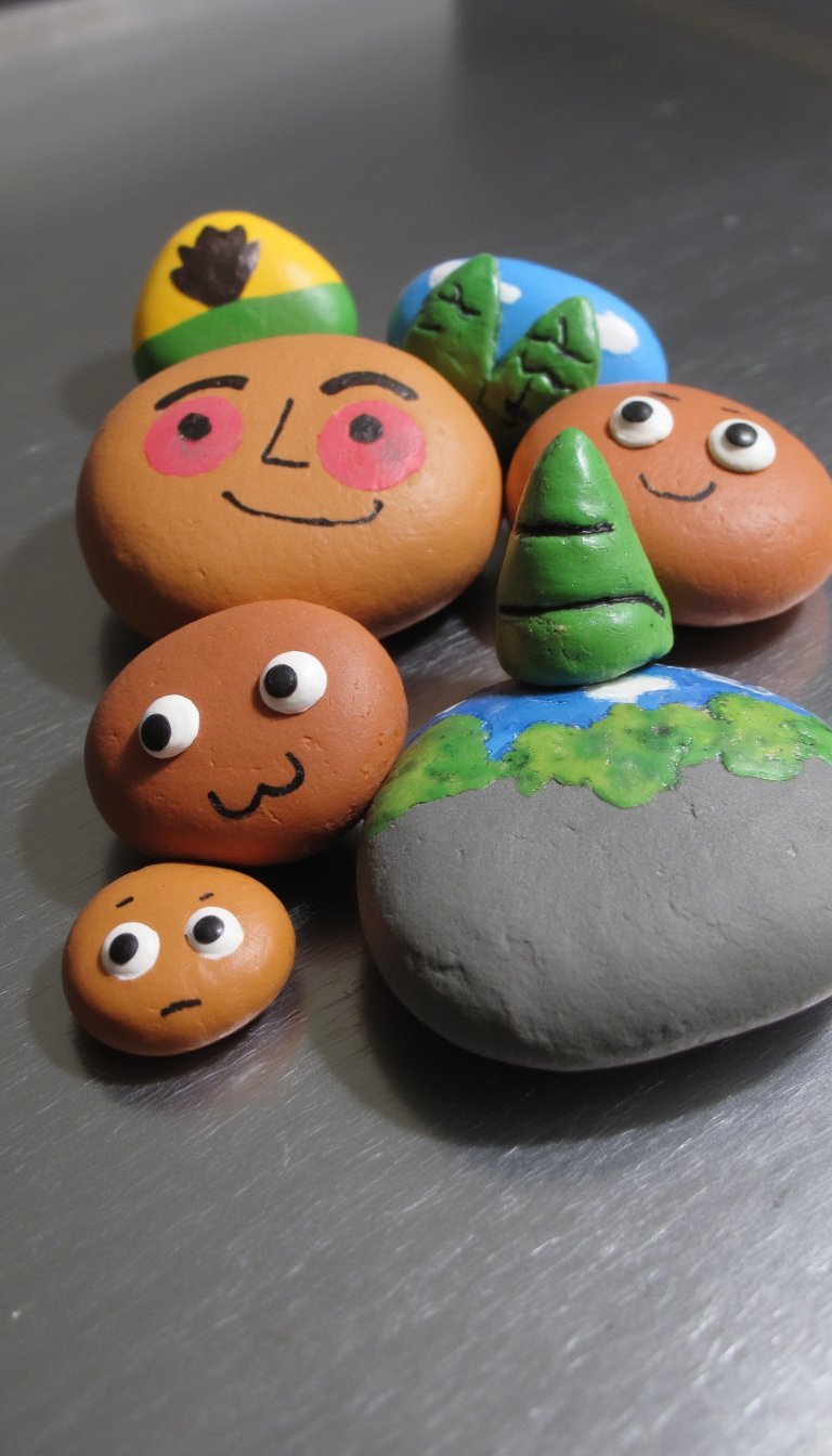 12. Whimsical “Rock” Magnets