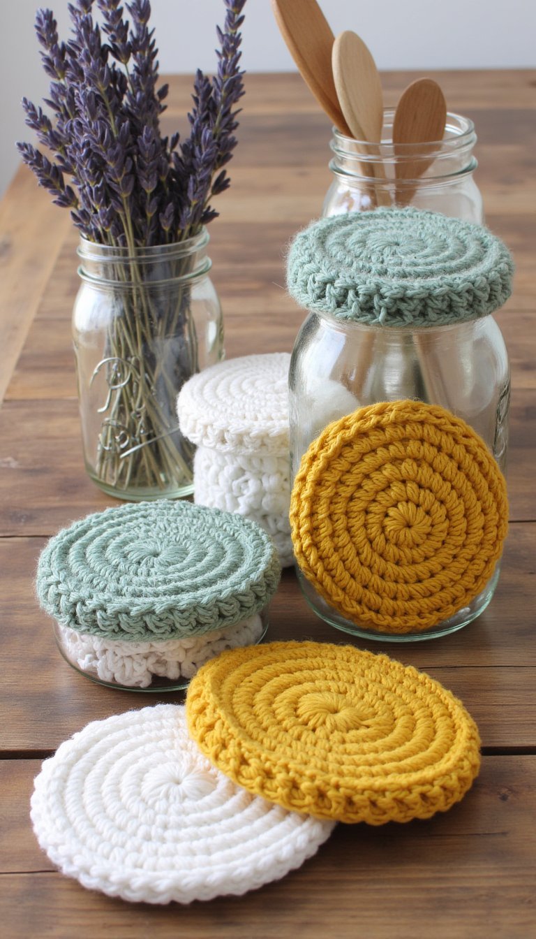 7. Elegant Jar Toppers & Lid Covers