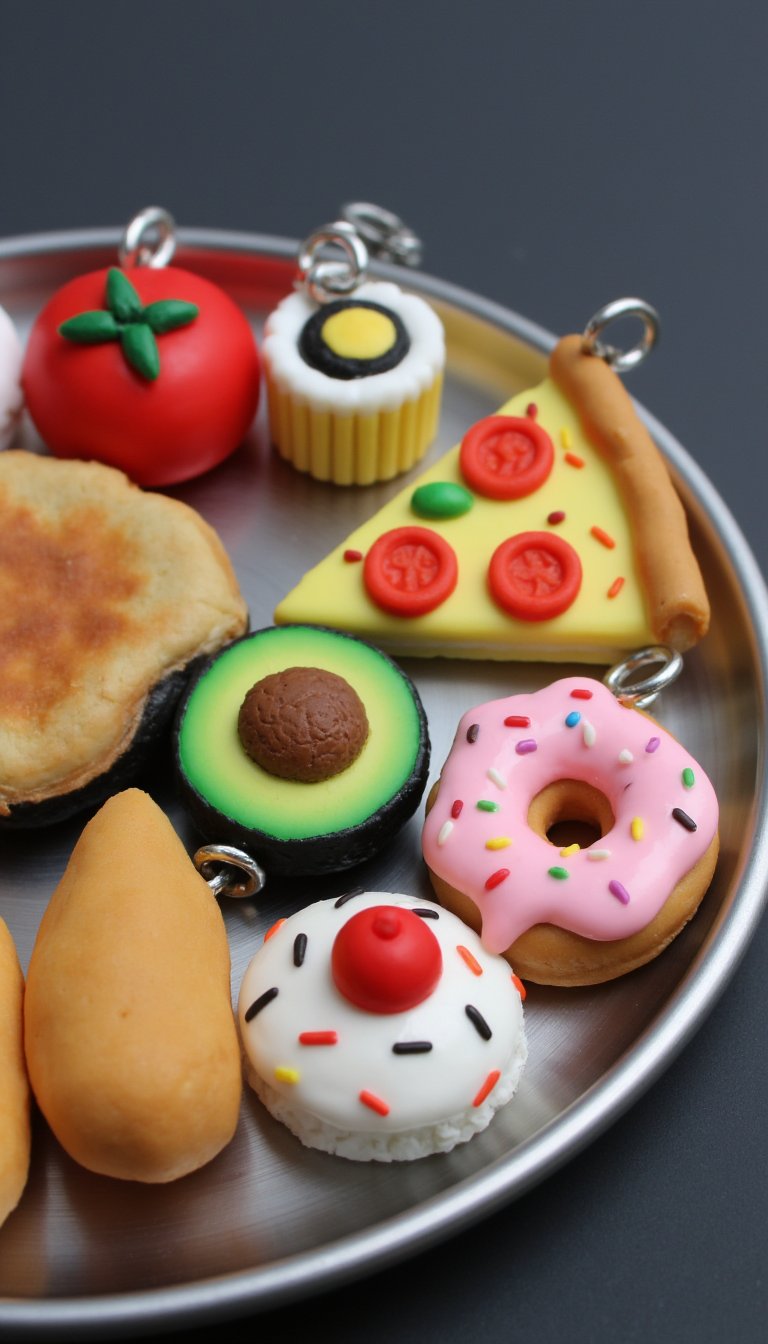 12. Miniature Food Charms for a Bracelet