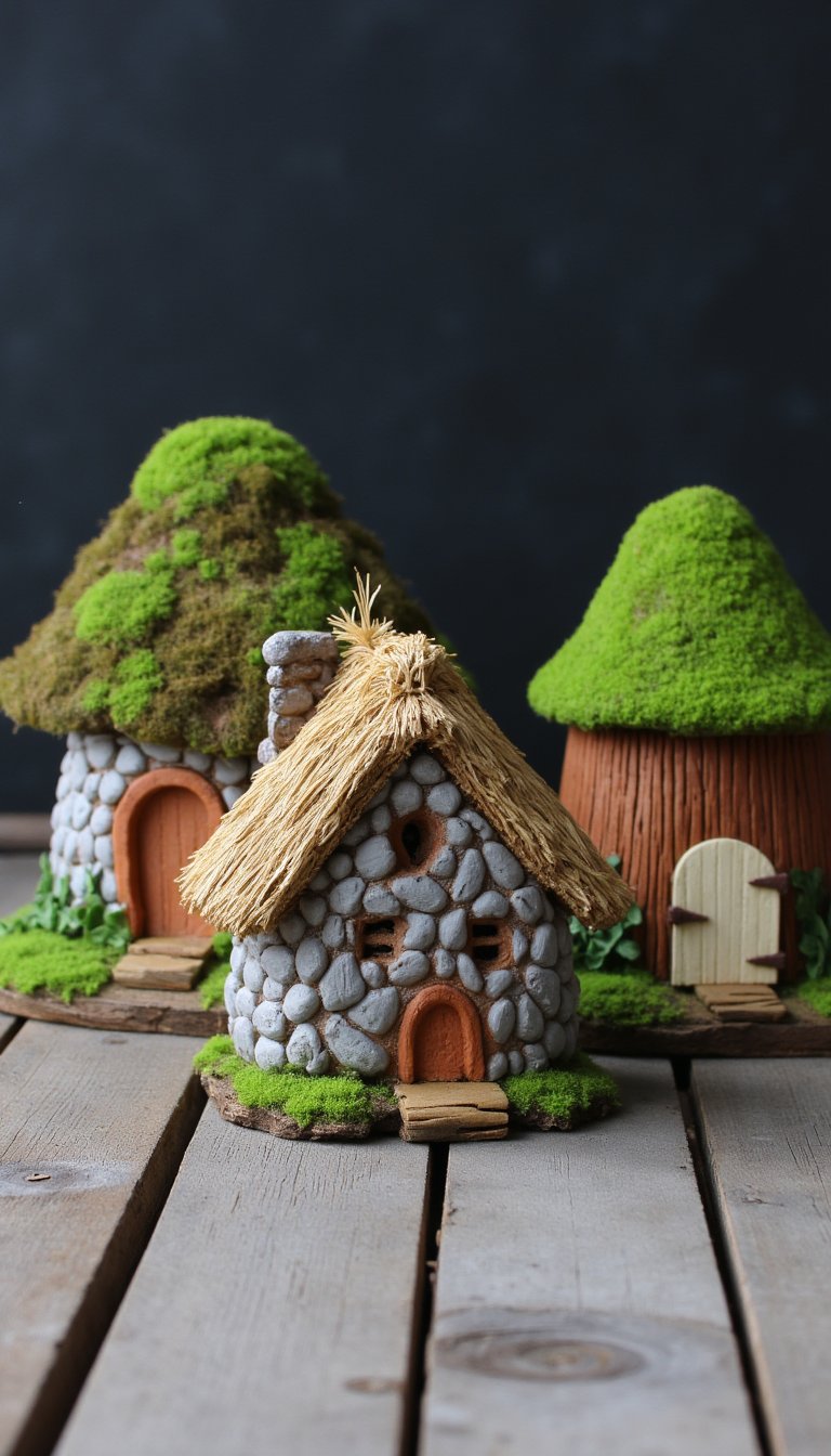 4. Miniature Fairy Garden Houses