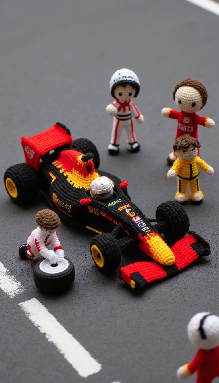 8. Amigurumi Pit Crew